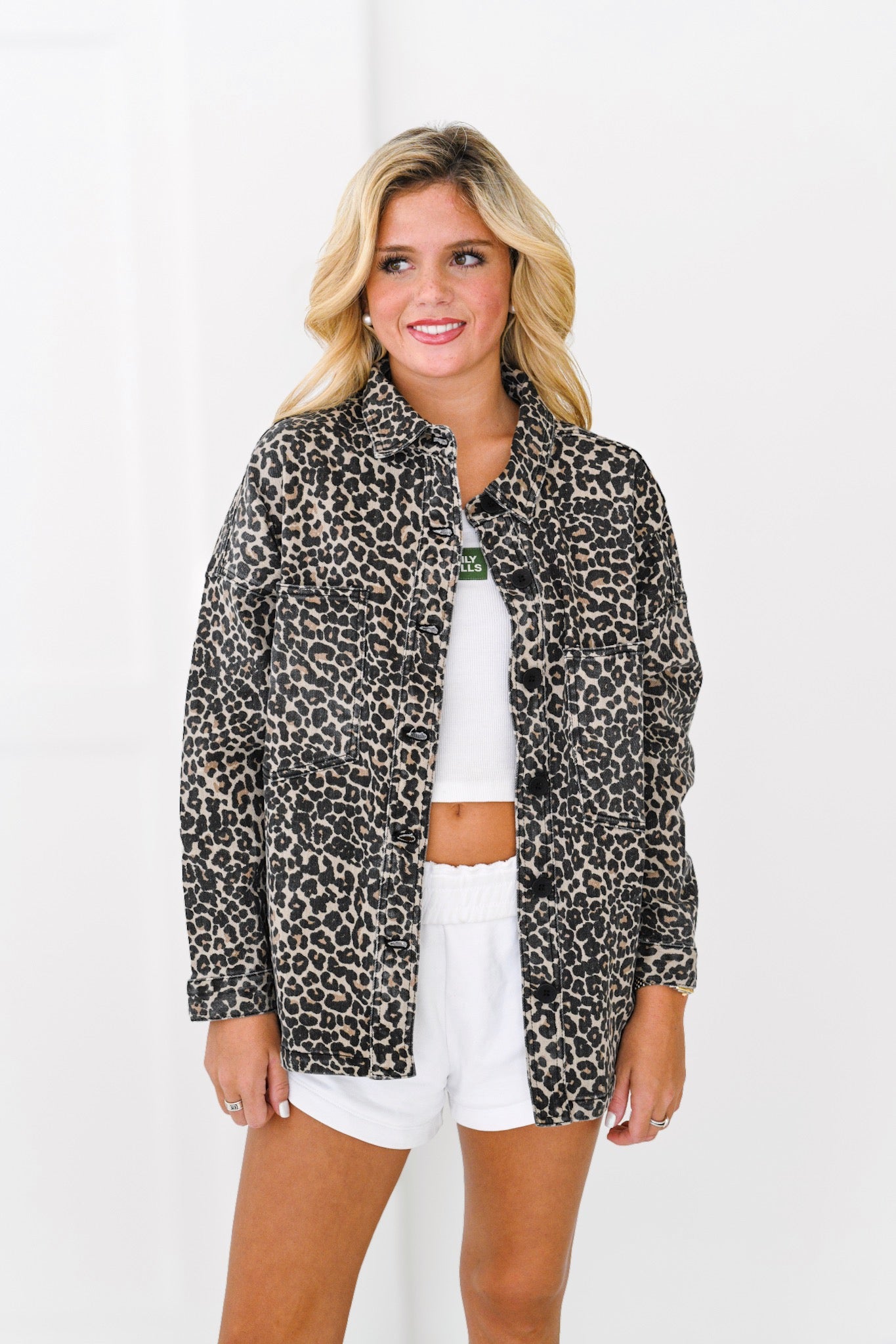 Jamie Stretch Jacket - Leopard