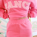 Fancy Fleece Lined Mini Shorts - Paradise Pink