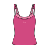 Fancy FitFlow Double Layered Tank - Paradise Pink