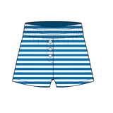 Fancy Striped Button Shorts