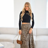 Lillie Print Maxi Skirt - Leopard