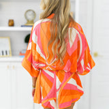 Eva Romper - Orange Multi