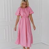 Nikki Midi Cutout Dress - Pink