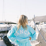 Breakers Oversized Lightweight Mockneck - Ocean Teal