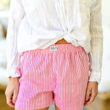 Hannah Boxer Shorts -  Pink/White Striped