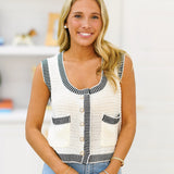 Amy Sweater Vest - Ivory