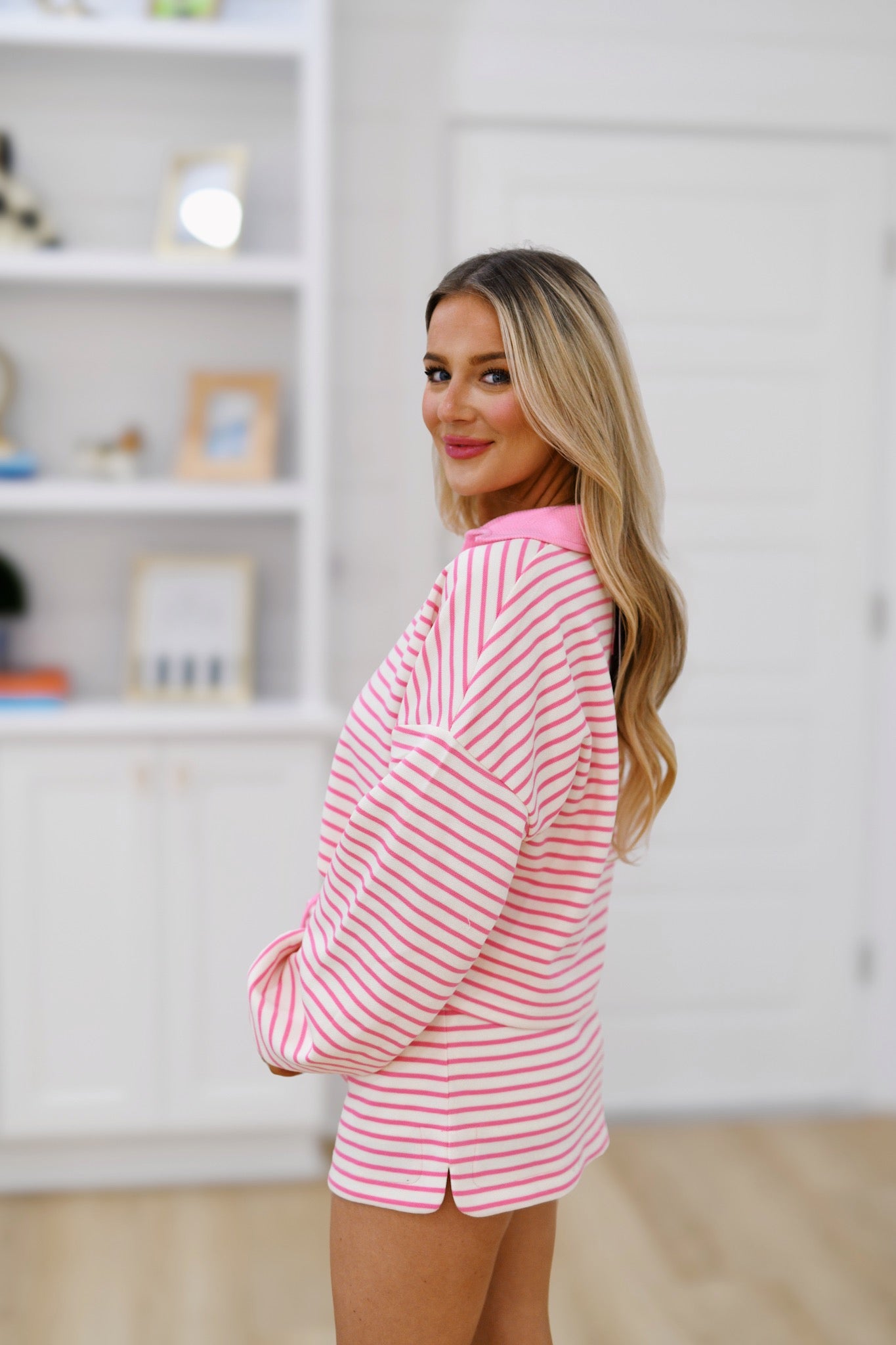 Lana Long Sleeve Pullover - Sweet Pink