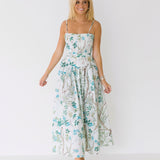 Serena Basque Dress - Light Blue (PREORDER)