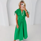 Kellie Flower Dress - Green