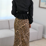 Carlie Maxi Skirt - Leopard