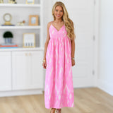 Lizzy Maxi Dress - Pink Cream