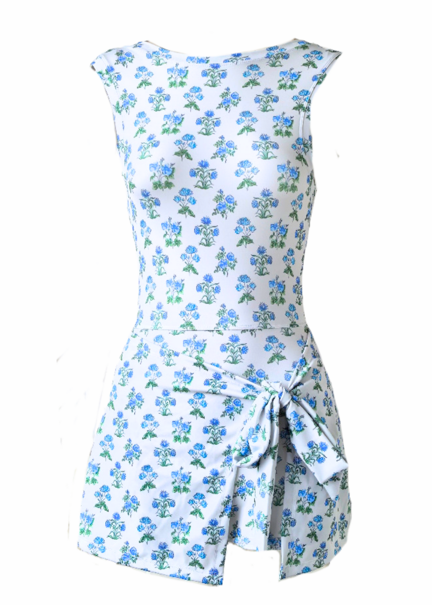 Lyla Easy Fit - Green/Blue Floral