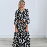 Sabrina Abstract Set-Black/Cream