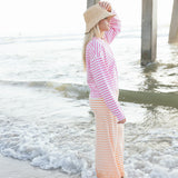 Fancy Striped Button Pants