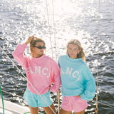 Breakers Oversized Lightweight Mockneck - Ocean Teal