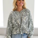 Susana Print Top - Green