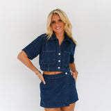 Danielle Denim Set - Dark Denim