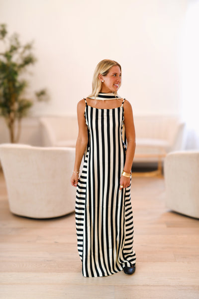 Karlita Stripe Maxi Dress