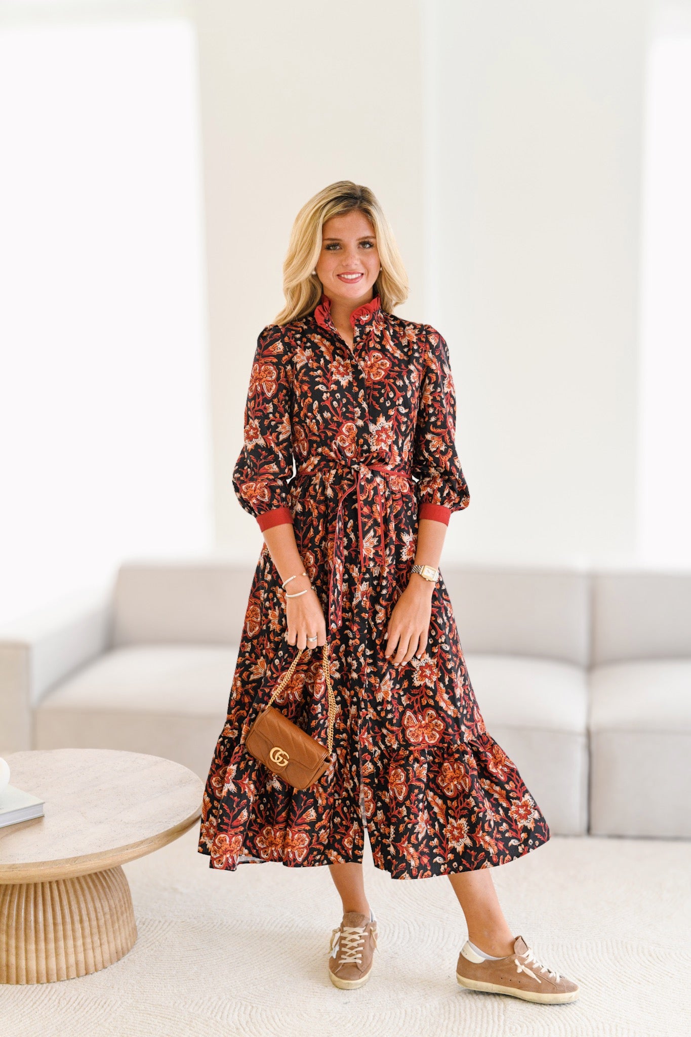 Callahan Maxi Dress - Rust