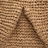 Bila Hinge Straw Clutch Bag - Ivory