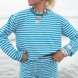 Fancy Striped Button Shorts