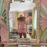 Becca Pointelle Knit Floral Shorts - Baby Pink