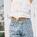 Daycee Boxer Shorts - French Blue Block Print
