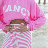 Fancy Striped Button Pants