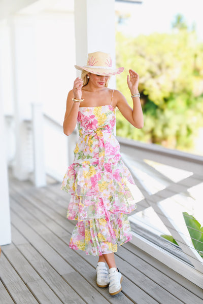 Garden Dreams Midi Dress - Floral Multi