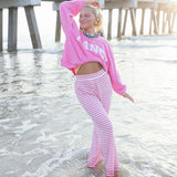 Fancy Striped Button Pants