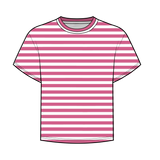 Fancy Short Sleeve Striped Top