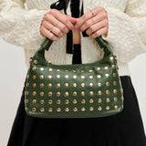 Beckette Studded Crossbody: Forest