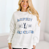 Callie Aspen Crewneck-White