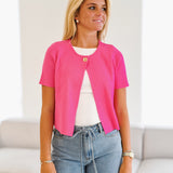 Hallie Half Cardigan - Pink