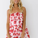 Peyton Mini Bubble Dress - Red/Pink (PREORDER)
