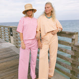 Fancy Striped Button Pants