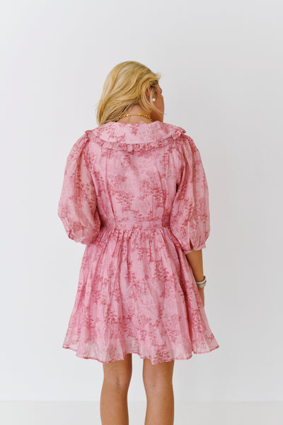 Elora Floral Dress - Pink