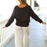 Posie Sweater - Coffee Bean