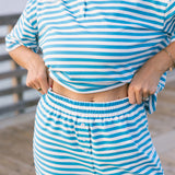 Fancy Striped Button Pants