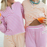 Fancy Striped Button Pants