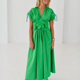 Kellie Flower Dress - Green