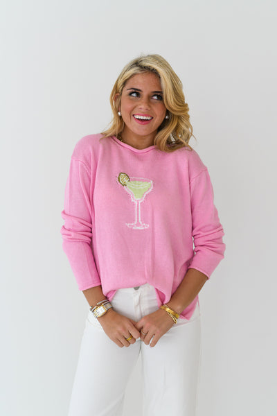 Margie Marg Knit Sweater-Pink