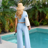 Skylar Sweater Set - Lt Blue