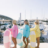 Breakers Oversized Lightweight Mockneck - Ocean Teal