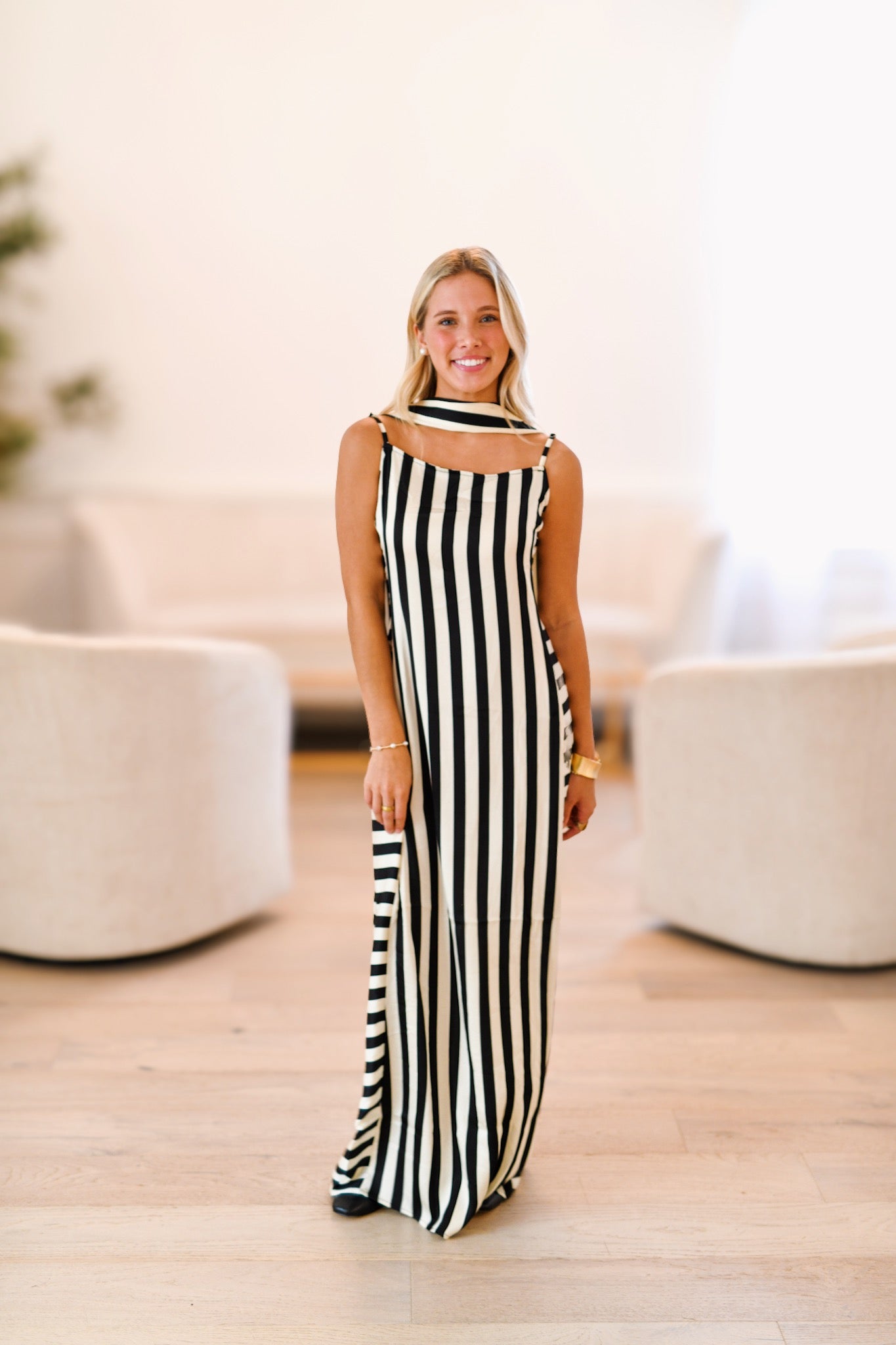 Karlita Stripe Maxi Dress