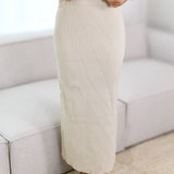 Tanya Midi Skirt - Ecru