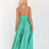 Maisey Striped Maxi Dress - Green