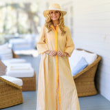 Karsyn Striped Maxi Shirt Dress - Yellow