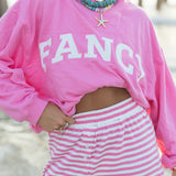 Fancy Striped Button Pants