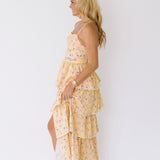 Skye Ruffle Maxi Dress - Yellow